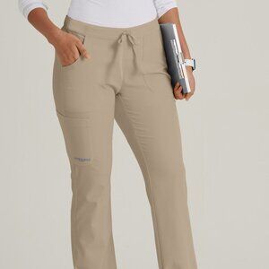 Skechers By Barco LOT of 2 elastic waist Beige Reliance Cargo Scrub Pant LT